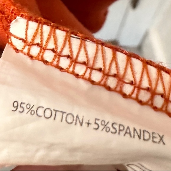 ZJCT ORANGE OMBRÉ MINI DRESS WITH POCKETS COTTON BLEND. SIZE M - Picture 7 of 12